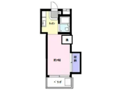 メゾンド・ティファニーI(1K/3階)の間取り写真