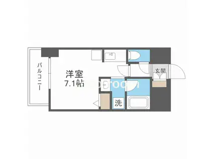 セイワパレス玉造(ワンルーム/2階)の間取り写真