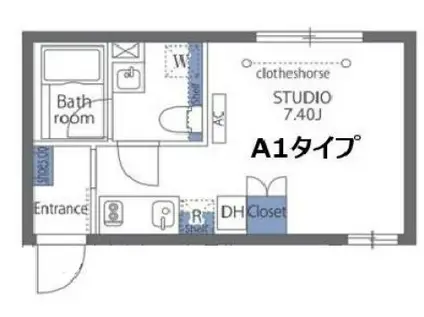 AVANTAGE EBISU アヴァンタージュ恵比寿(ワンルーム/3階)の間取り写真