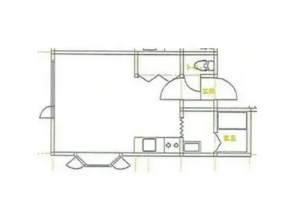 ジュンプラザ壱番館(1K/2階)の間取り写真