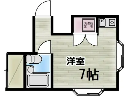 サンメゾンミナミ(ワンルーム/2階)の間取り写真