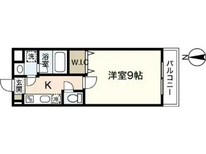 LST OKADAI サウス(1K/3階)の間取り写真