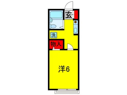 FMハイツ(1K/2階)の間取り写真