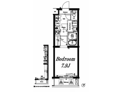 アクサス蒲田南(1K/2階)の間取り写真