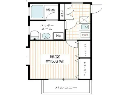 ヴィーブ本郷(1K/7階)の間取り写真