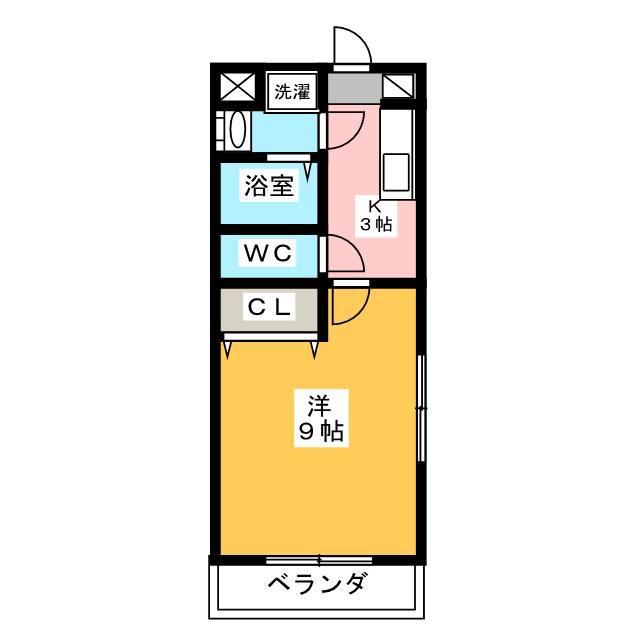 MONATIS II(1K/1階)の間取り写真