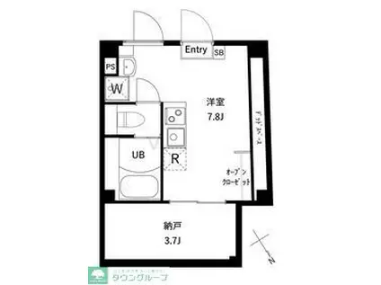 アムレア荻窪(1LDK/5階)の間取り写真