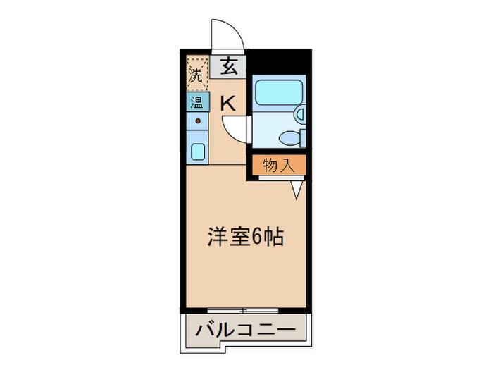 U COURT 鴨居(1K/2階)の間取り写真