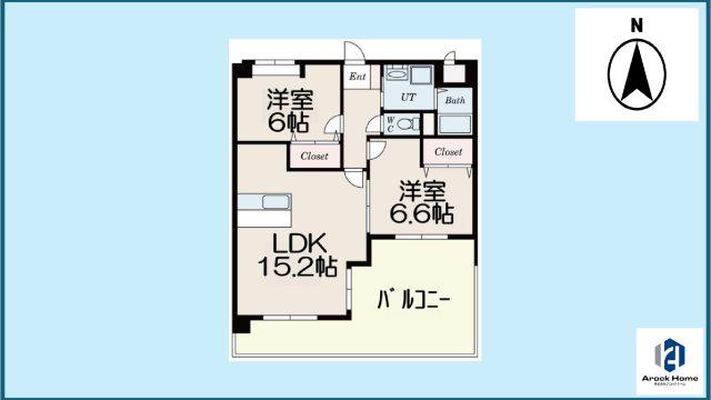 S-FORT西郊通(2LDK/2階)の間取り写真