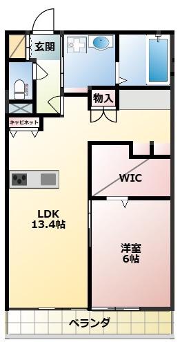 クラウンノーブル(1LDK/3階)の間取り写真
