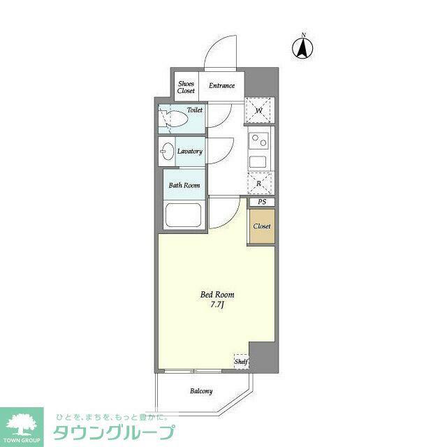 リテラス本所吾妻橋(1K/4階)の間取り写真