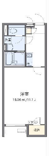 クレイノイヤサカ(1K/1階)の間取り写真