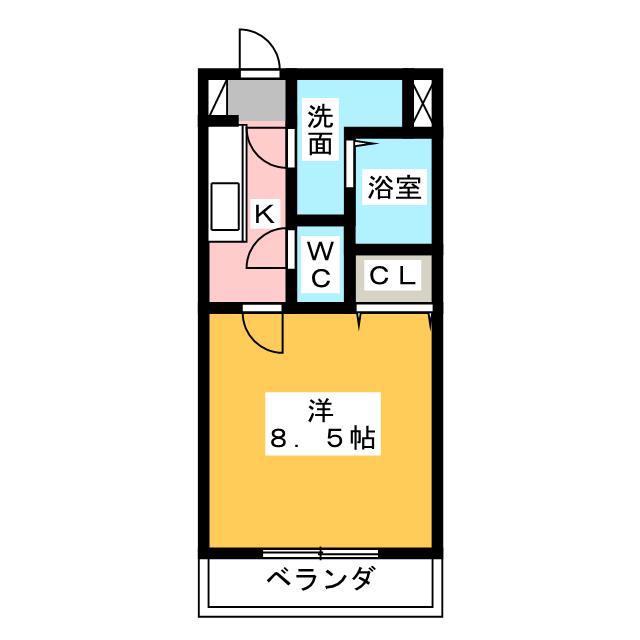 オーナメント(1K/5階)の間取り写真