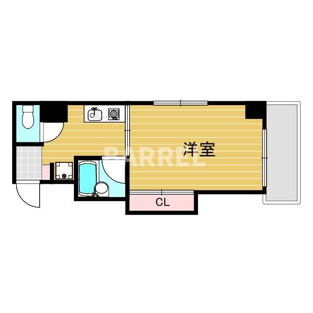 アール新大阪(1K/5階)の間取り写真