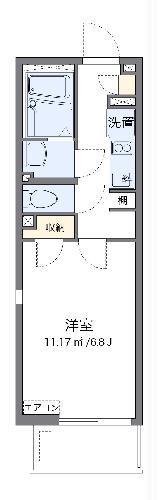 レオネクストジャスミン(1K/3階)の間取り写真