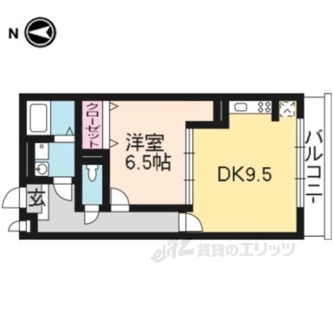 セジュール神領(1LDK/2階)の間取り写真