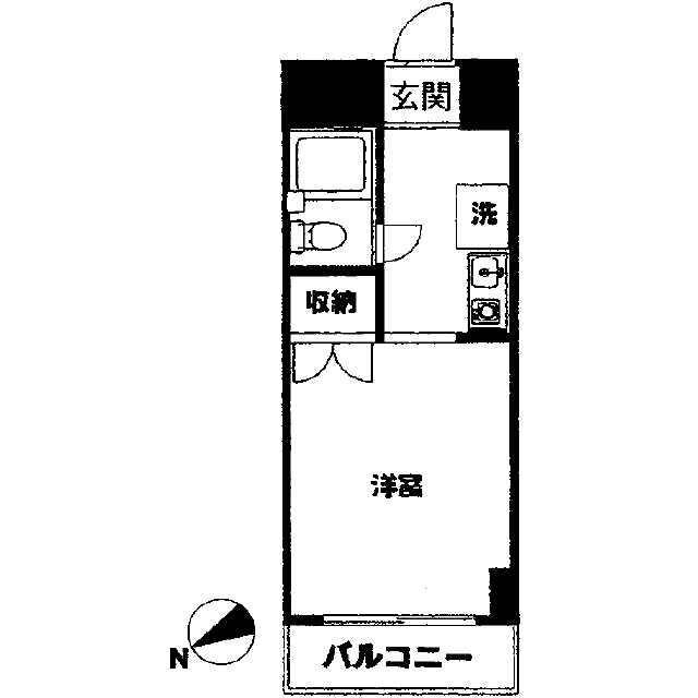 SEA茅ヶ崎ビル(1K/3階)の間取り写真