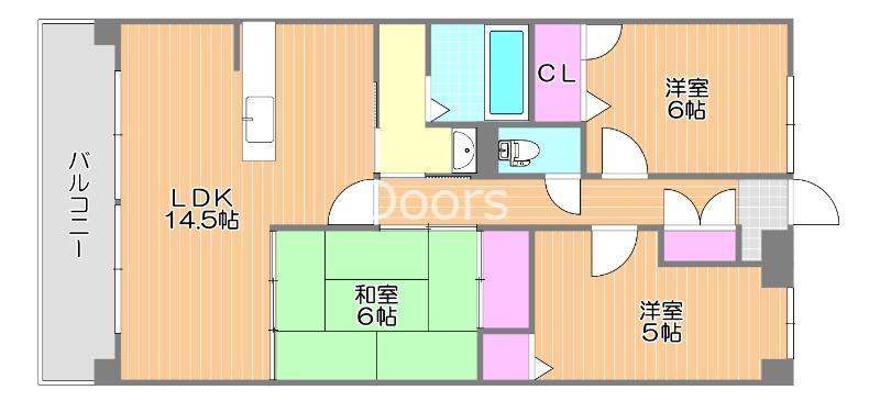 グランコート島田本町(3LDK/9階)の間取り写真