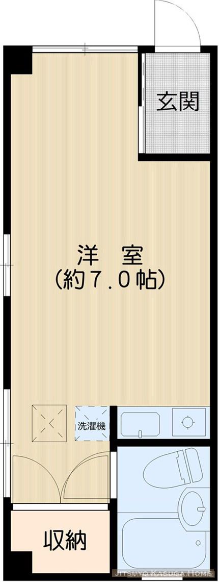 プロキオン小石川(ワンルーム/1階)の間取り写真
