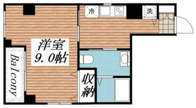 CASAFELICE(1DK/7階)の間取り写真
