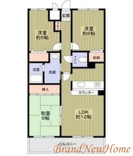 クレールコート(3LDK/2階)の間取り写真