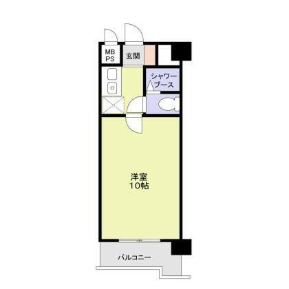 スミノ藤沢(1K/6階)の間取り写真