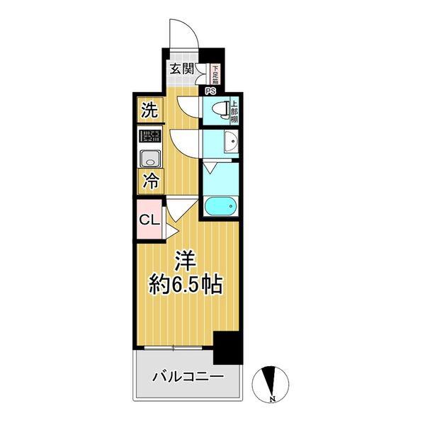 プレサンスNAGOYAシティオ(1K/9階)の間取り写真