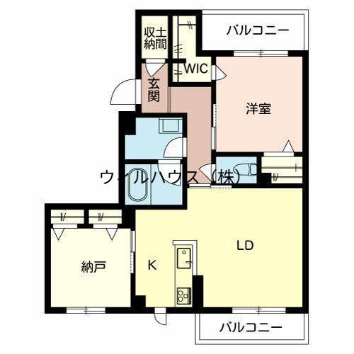 シャーメゾンサンシャポー(2LDK/3階)の間取り写真
