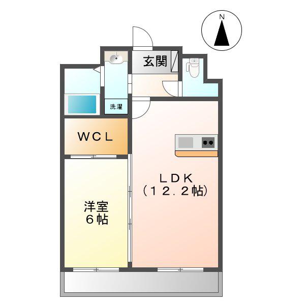 アネックス(1LDK/1階)の間取り写真