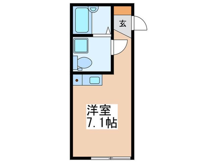 COURT ARROW(ワンルーム/2階)の間取り写真