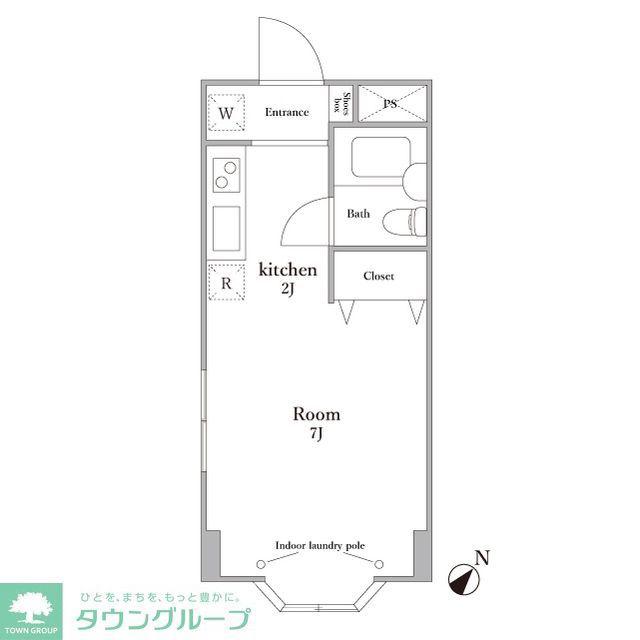 ARK HOUSE F(ワンルーム/1階)の間取り写真