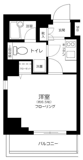 ヴァレッシア代田橋シティ(1K/5階)の間取り写真