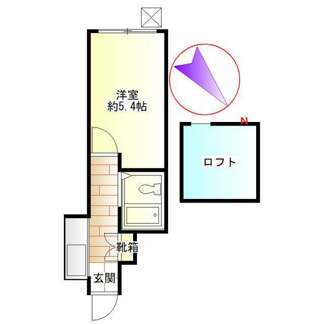 レオパレス小田急相模原第7(1K/1階)の間取り写真