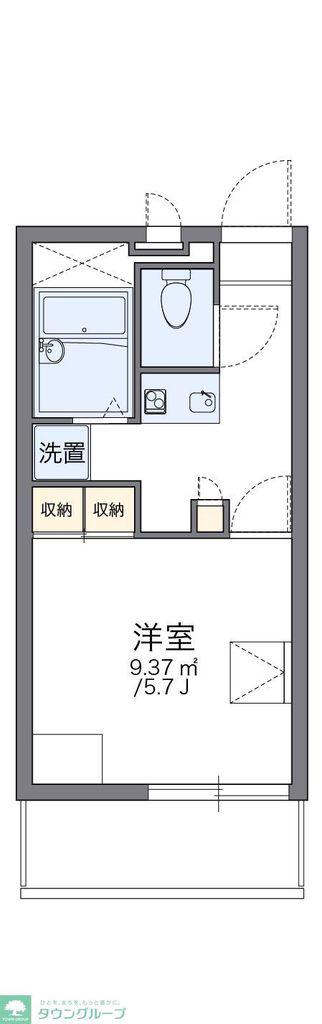 レオパレスルナシャインII(1K/3階)の間取り写真