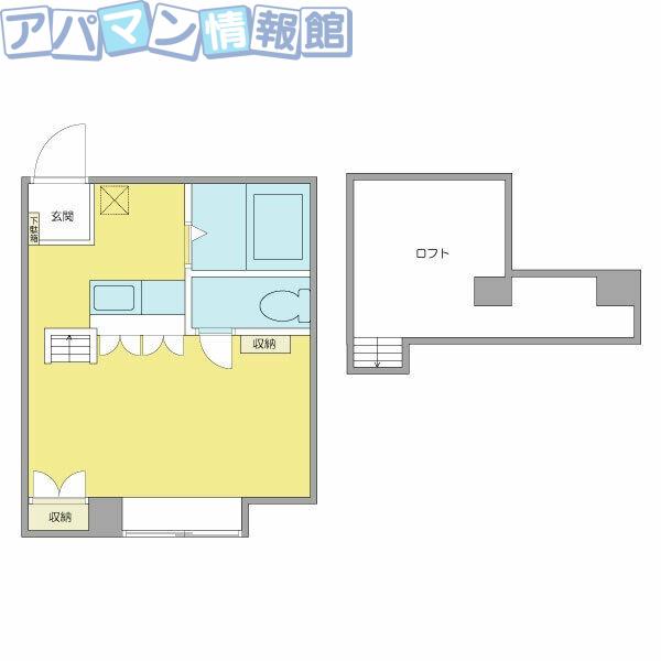 MANSEKII(ワンルーム/1階)の間取り写真