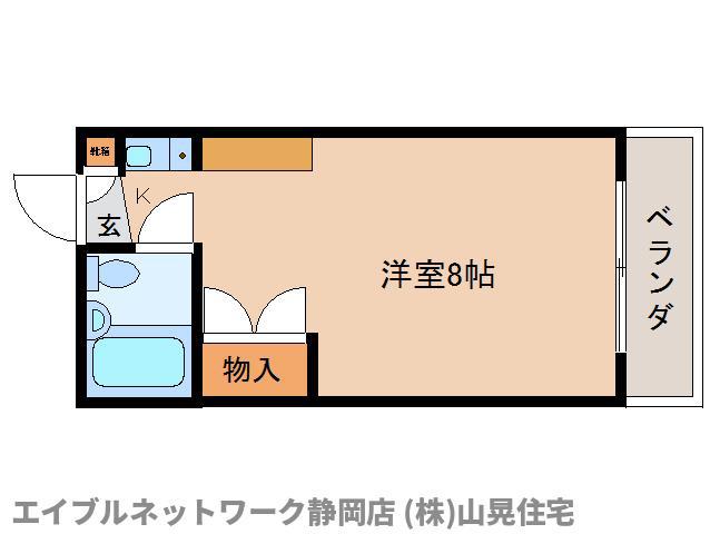 ときわマンション(ワンルーム/3階)の間取り写真