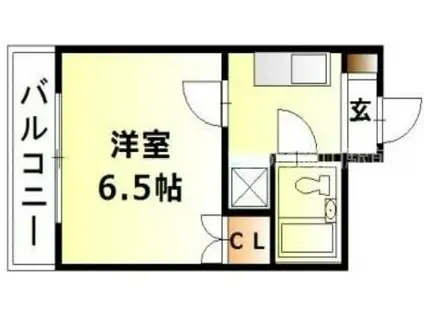 RENAXIA中納言(1K/3階)の間取り写真