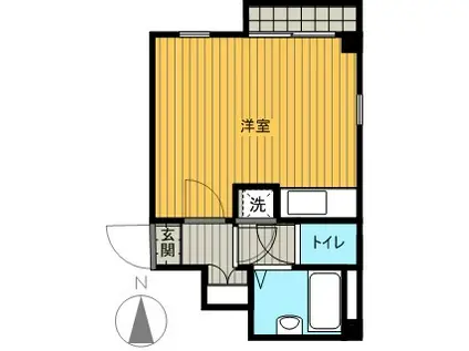 PICCOLO GRANDE(ワンルーム/2階)の間取り写真