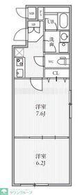 THE PALMS大島(2K/3階)の間取り写真
