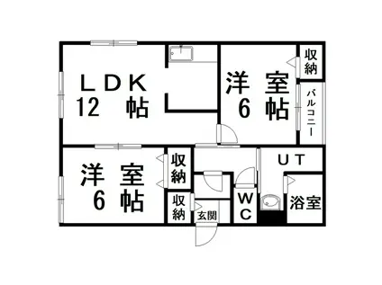 レジェンド(2LDK/1階)の間取り写真