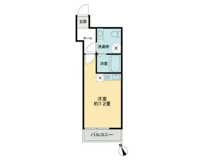 SKY飛田給(1K/1階)の間取り写真