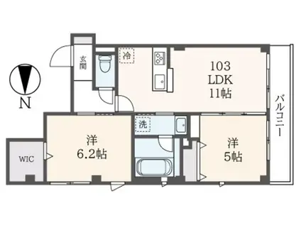 ダイワフラットIII(2LDK/1階)の間取り写真