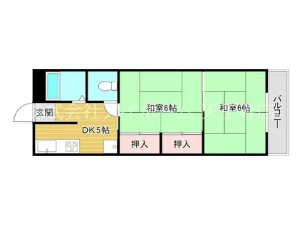 トモエマンション(2DK/3階)の間取り写真