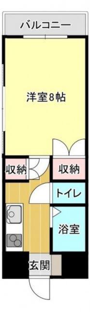 アーバンコート徳常(1K/1階)の間取り写真
