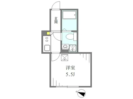 葛飾区高砂6丁目計画(1K/1階)の間取り写真