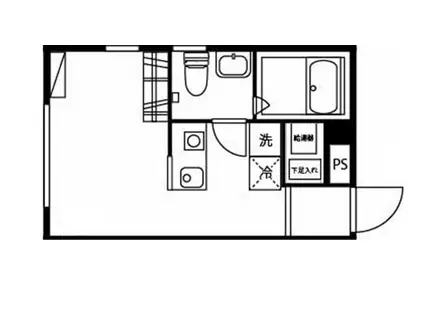 プラティーク鶴見(ワンルーム/4階)の間取り写真