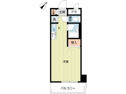 フォーラム日赤通前(ワンルーム/6階)の間取り写真