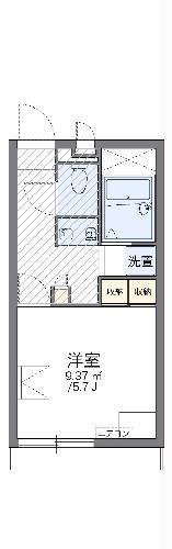 レオパレスサマール梅井(1K/1階)の間取り写真