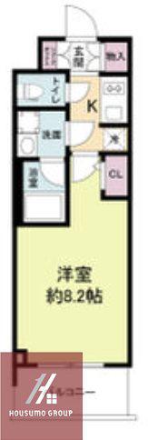 FORTUNEY大手前(1K/11階)の間取り写真
