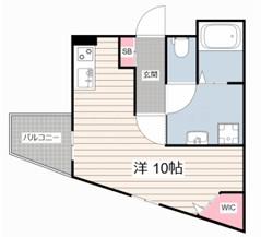 コリーヌ(ワンルーム/1階)の間取り写真